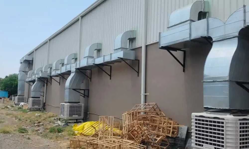 Degree Day Recent Installation Handicraft store in indore - E- Series Commercial Air Cooler